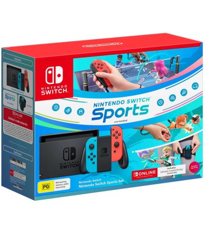 Nintendo Switch Console Neon Sports Set